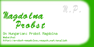 magdolna probst business card